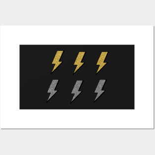 Glitter Lightning Bolts Sticker Pack Posters and Art